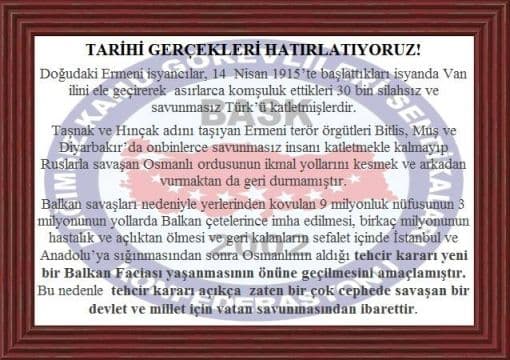 ALMAN FEDERAL MECLİSİNİN KARARI, TÜRKİYE’YE KARŞI ÖRTÜLÜ SAVAŞ İLANIDIR.