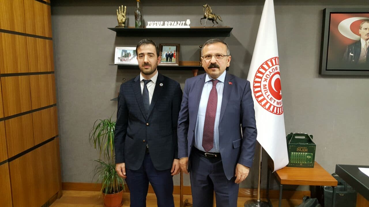Bağımsız Diyanet Sen Ak Parti Tokat Milletvekili Av. Yusuf Beyazıt' ı TBMM de ziyaret etti.